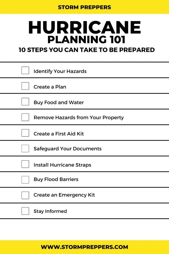 Storm Preppers - Pinterest - Hurricane Planning 101